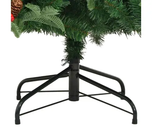 Tehisjõulupuu Roheline 210 Cm Pvc, Metall Ja Plastik Tehisjõulupuu Roheline 210 Cm Pvc, Metall Ja Plastik