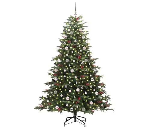 Tehisjõulupuu Roheline 240 Cm Pvc, Metall Ja Plastik