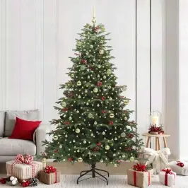 Tehisjõulupuu Roheline 240 Cm Pvc, Metall Ja Plastik