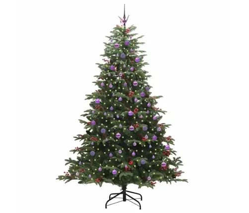Tehisjõulupuu Roheline 240 Cm Pvc, Metall Ja Plastik