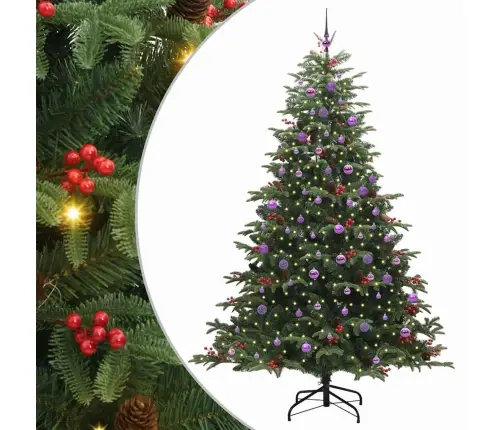 Tehisjõulupuu Roheline 240 Cm Pvc, Metall Ja Plastik