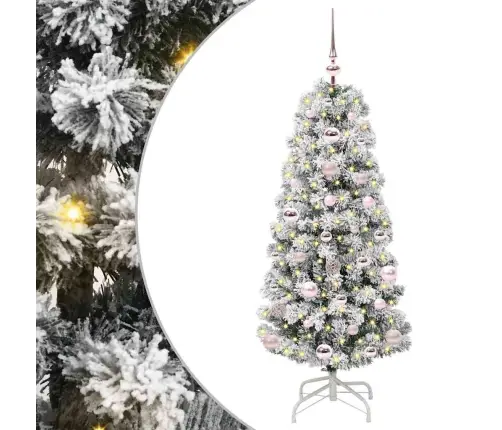Mākslīgā Saliekamā Ziemassvētku Egle Zaļš Un Balts 120 Cm Pvc Vidaxl Mākslīgā Saliekamā Ziemassvētku Egle Zaļš Un Balts 120 Cm Pvc Vidaxl