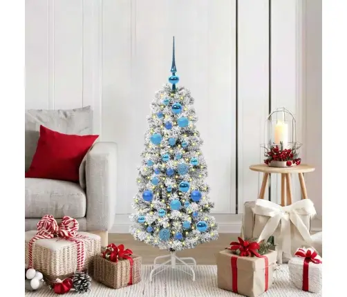 Kunstlik Kokkupandav Jõulupuu Roheline Ja Valge 120 Cm