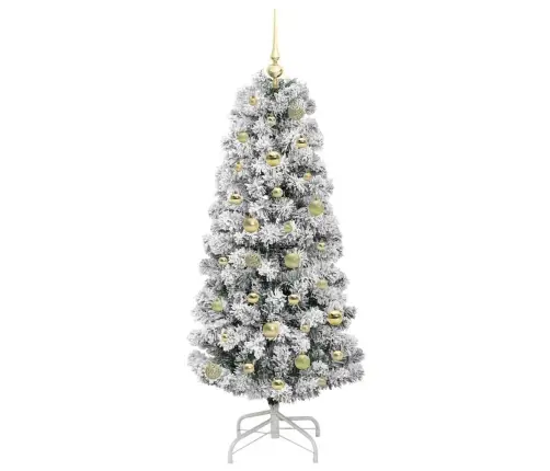 Kunstlik Kokkupandav Jõulupuu Roheline Ja Valge 150 Cm