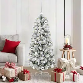 Kunstlik Kokkupandav Jõulupuu Roheline Ja Valge 150 Cm