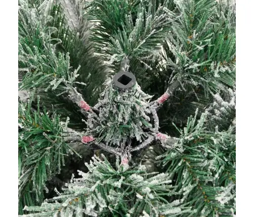 Kunstlik Kokkupandav Jõulupuu Roheline Ja Valge 180 Cm