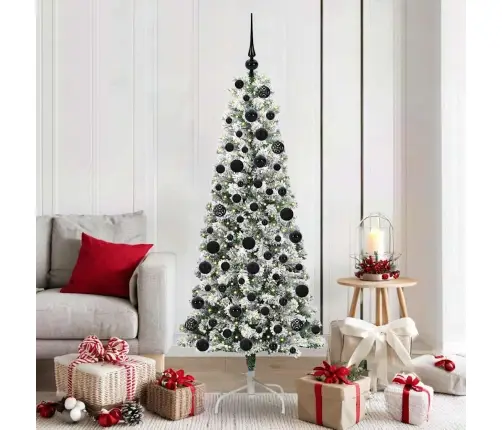Kunstlik Kokkupandav Jõulupuu Roheline Ja Valge 180 Cm