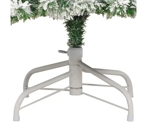 Mākslīgā Saliekamā Ziemassvētku Egle Zaļš Un Balts 210 Cm Pvc Vidaxl Mākslīgā Saliekamā Ziemassvētku Egle Zaļš Un Balts 210 Cm Pvc Vidaxl