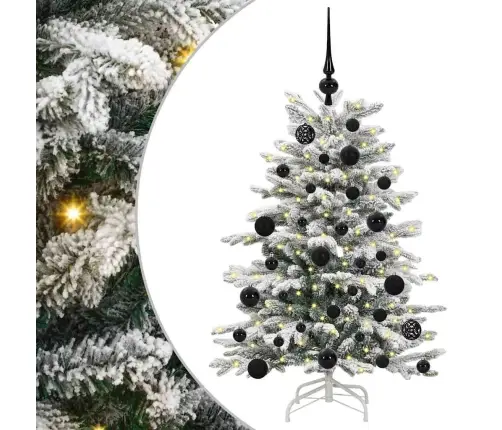 Mākslīgā Saliekamā Ziemassvētku Egle Balts 120 Cm Pe Un Pvc Vidaxl