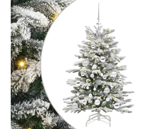 Kunstlik Kokkupandav Jõulupuu Valge 120 Cm Pe Ja Pvc