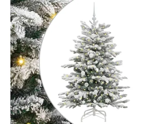 Kunstlik Kokkupandav Jõulupuu Valge 150 Cm Pe Ja Pvc