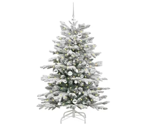 Kunstlik Kokkupandav Jõulupuu Valge 150 Cm Pe Ja Pvc