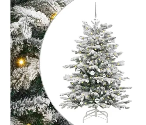 Kunstlik Kokkupandav Jõulupuu Valge 150 Cm Pe Ja Pvc