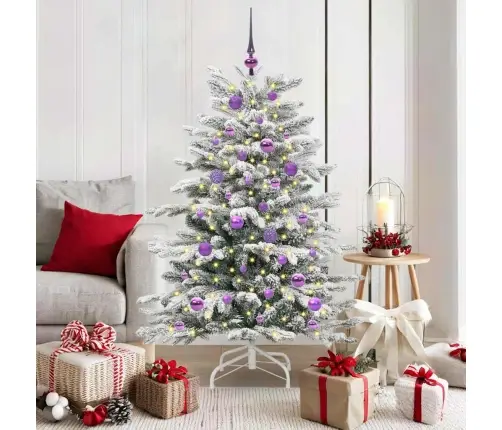 Kunstlik Kokkupandav Jõulupuu Valge 150 Cm Pe Ja Pvc