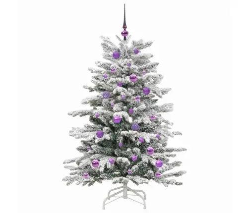 Kunstlik Kokkupandav Jõulupuu Valge 150 Cm Pe Ja Pvc