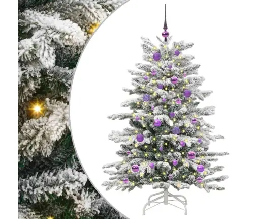 Kunstlik Kokkupandav Jõulupuu Valge 150 Cm Pe Ja Pvc