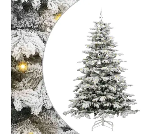 Kunstlik Kokkupandav Jõulupuu Valge 180 Cm Pe Ja Pvc