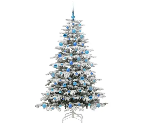 Mākslīgā Saliekamā Ziemassvētku Egle Balts 180 Cm Pe Un Pvc Vidaxl Mākslīgā Saliekamā Ziemassvētku Egle Balts 180 Cm Pe Un Pvc Vidaxl