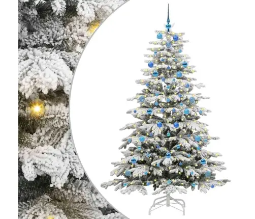 Kunstlik Kokkupandav Jõulupuu Valge 210 Cm Pe Ja Pvc Kunstlik Kokkupandav Jõulupuu Valge 210 Cm Pe Ja Pvc