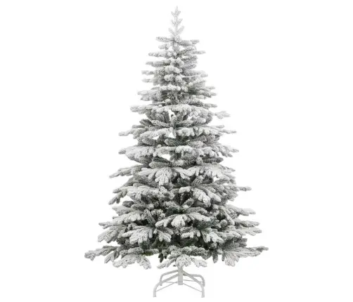 Dirbtinė Sulankstoma Kalėdų Eglutė Balta 210 Cm Pe Ir Pvc