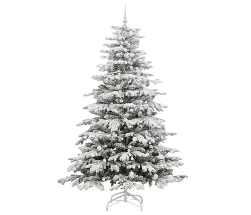 Dirbtinė Sulankstoma Kalėdų Eglutė Balta 240 Cm Pe Ir Pvc