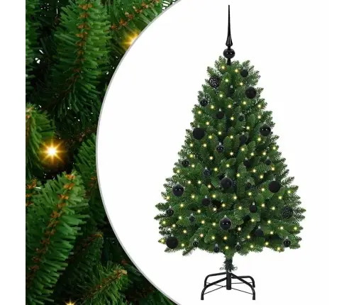 Tehisjõulupuu Koos 150 Led-Iga Roheline 120 Cm Pvc Ja Metall Tehisjõulupuu Koos 150 Led-Iga Roheline 120 Cm Pvc Ja Metall