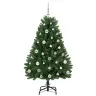 Mākslīgā Ziemassvētku Eglīte Zaļa 120 Cm Pvc Un Metāls Vidaxl