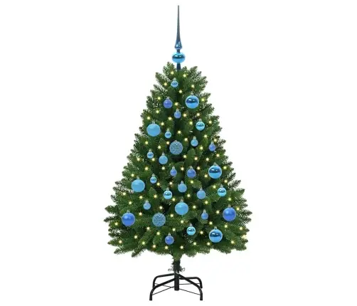 Mākslīgā Ziemassvētku Eglīte Zaļa 120 Cm Pvc Un Metāls Vidaxl