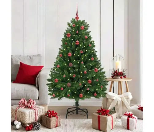 Mākslīgā Ziemassvētku Eglīte Zaļa 150 Cm Pvc Un Metāls Vidaxl