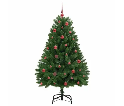 Mākslīgā Ziemassvētku Eglīte Zaļa 150 Cm Pvc Un Metāls Vidaxl