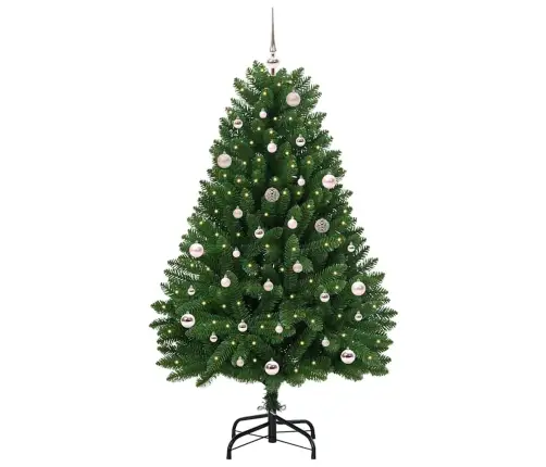 Mākslīgā Ziemassvētku Eglīte Zaļa 150 Cm Pvc Un Metāls Vidaxl