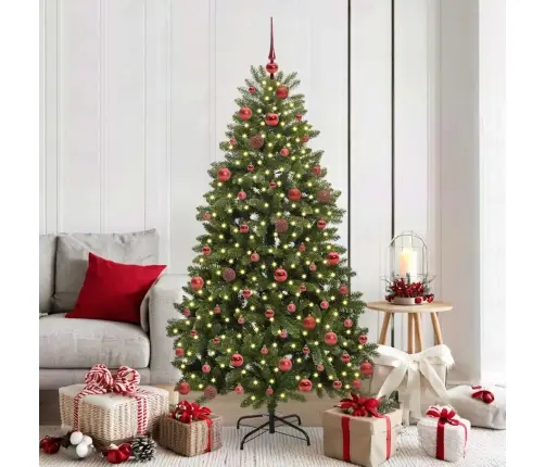 Dirbtinė Kalėdų Eglutė Su 300 Led Žalia 180 Cm Pvc Ir Metalas Dirbtinė Kalėdų Eglutė Su 300 Led Žalia 180 Cm Pvc Ir Metalas