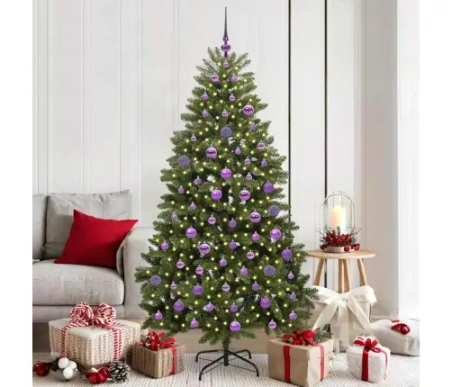 Mākslīgā Ziemassvētku Eglīte Zaļa 180 Cm Pvc Un Metāls Vidaxl