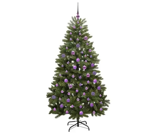 Mākslīgā Ziemassvētku Eglīte Zaļa 180 Cm Pvc Un Metāls Vidaxl