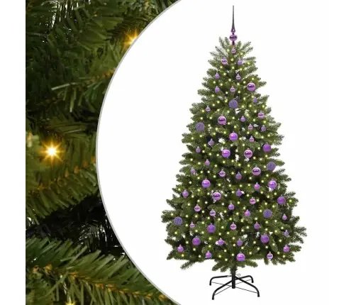 Mākslīgā Ziemassvētku Eglīte Zaļa 180 Cm Pvc Un Metāls Vidaxl