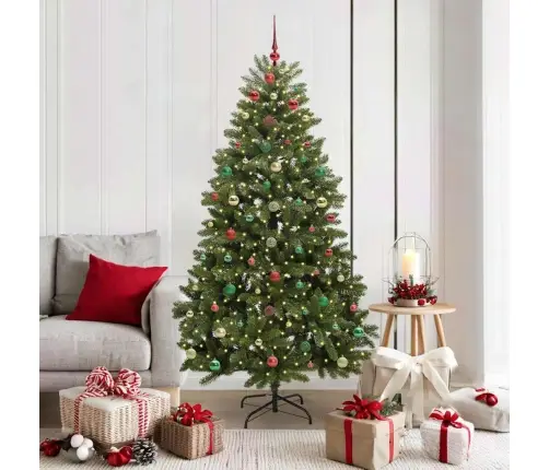 Mākslīgā Ziemassvētku Eglīte Zaļa 180 Cm Pvc Un Metāls Vidaxl