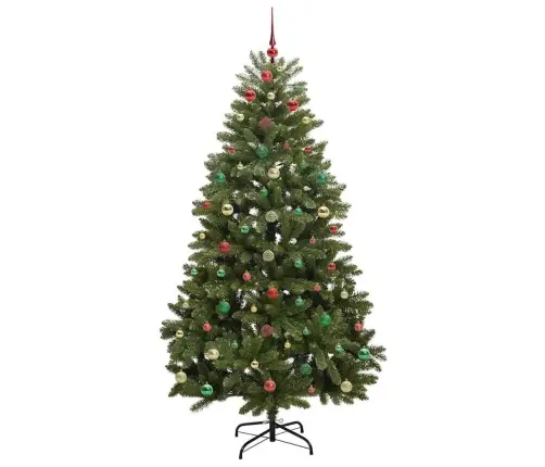 Mākslīgā Ziemassvētku Eglīte Zaļa 180 Cm Pvc Un Metāls Vidaxl