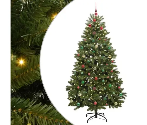 Mākslīgā Ziemassvētku Eglīte Zaļa 180 Cm Pvc Un Metāls Vidaxl