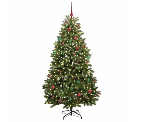 Mākslīgā Ziemassvētku Eglīte Zaļa 210 Cm Pvc Un Metāls Vidaxl Mākslīgā Ziemassvētku Eglīte Zaļa 210 Cm Pvc Un Metāls Vidaxl