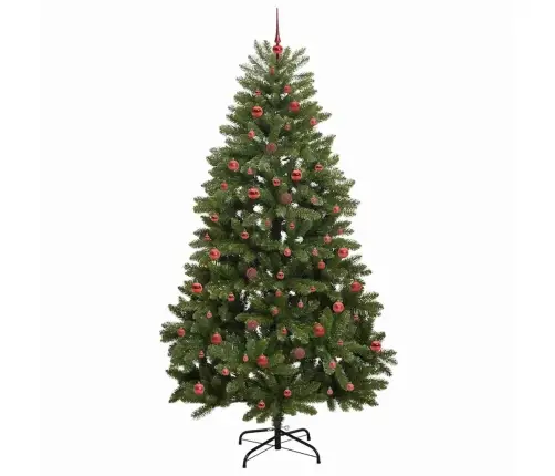 Tehisjõulupuu Koos 300 Led-Iga Roheline 240 Cm Pvc Ja Metall