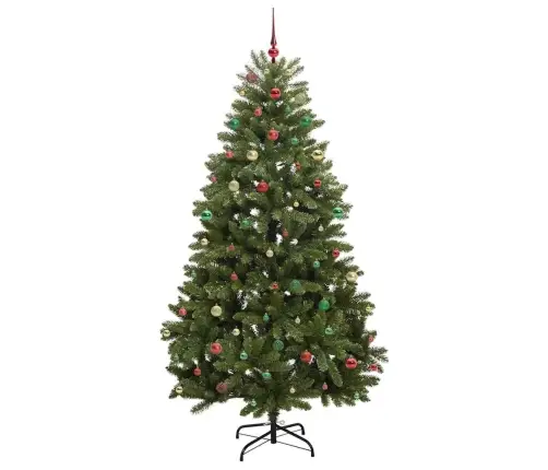 Mākslīgā Ziemassvētku Eglīte Zaļa 240 Cm Pvc Un Metāls Vidaxl