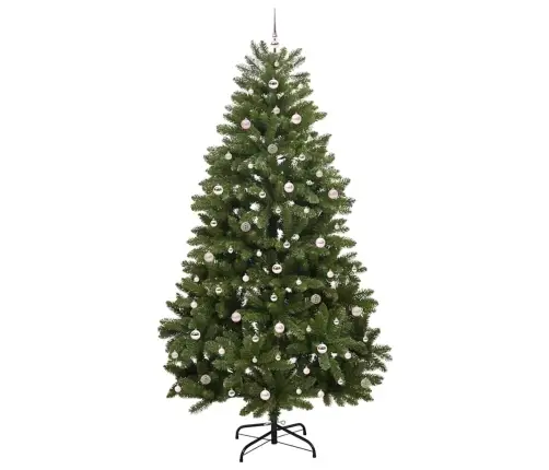 Mākslīgā Ziemassvētku Eglīte Zaļa 270 Cm Pvc Un Metāls Vidaxl
