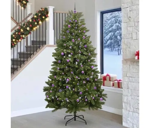Mākslīgā Ziemassvētku Eglīte Zaļa 270 Cm Pvc Un Metāls Vidaxl Mākslīgā Ziemassvētku Eglīte Zaļa 270 Cm Pvc Un Metāls Vidaxl