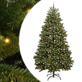 Dirbtinė Kalėdų Eglutė Su 300 Led Žalia 300 Cm Pvc Ir Metalas