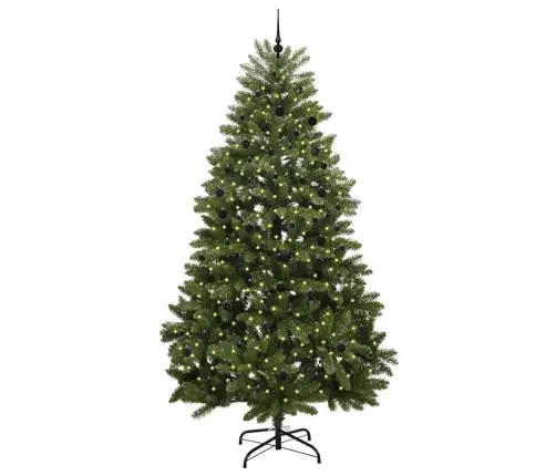 Mākslīgā Ziemassvētku Eglīte Zaļa 300 Cm Pvc Un Metāls Vidaxl