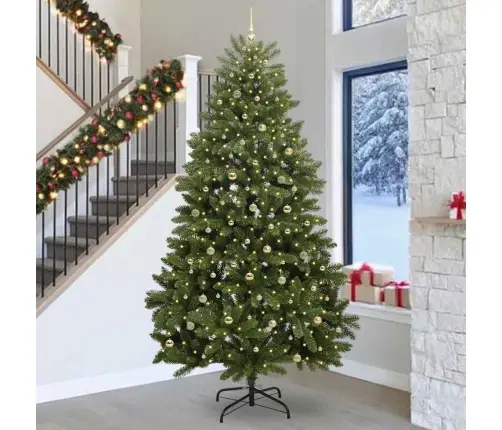 Tehisjõulupuu Koos 300 Led-Iga Roheline 300 Cm Pvc Ja Metall