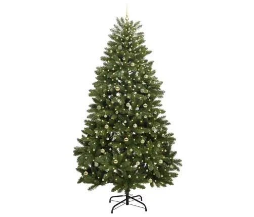 Tehisjõulupuu Koos 300 Led-Iga Roheline 300 Cm Pvc Ja Metall