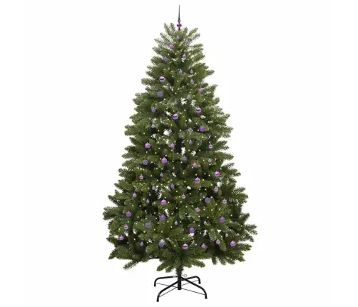 Mākslīgā Ziemassvētku Eglīte Zaļa 300 Cm Pvc Un Metāls Vidaxl