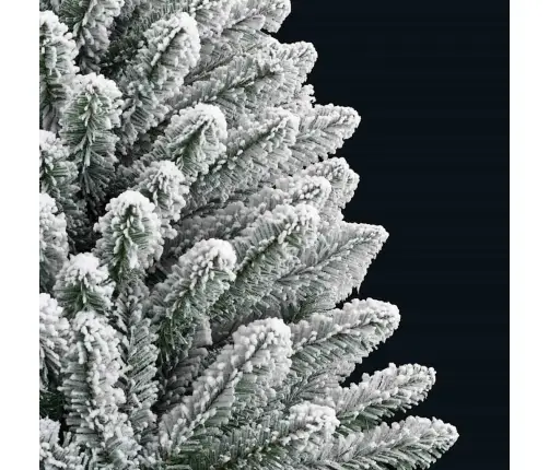 Dirbtinė Kalėdų Eglutė Žalia Ir Balta 150 Cm Pvc Ir Metalas