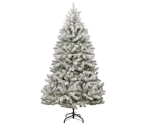 Tehisjõulupuu Roheline Ja Valge 180 Cm Pvc Ja Metall